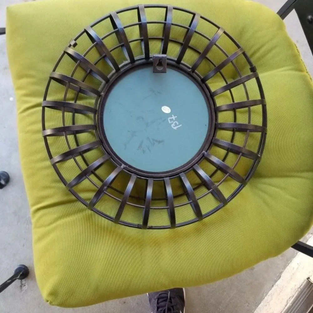 Beautiful mirror circular pattern to be hung could fill the circle with fake flo
